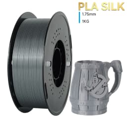 KINGROON Silk PLA Filament 1.75mm 1KG, Tricolor Dual-color 3D Printer Filament Shiny Consumable 2.2lbs Spool, For FDM 3D Printer