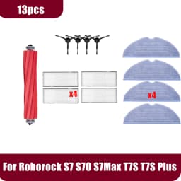 Roborock S7 S70 S7Max T7S T7S Plus Vacuum Cleaner Accessories Main Brush Hepa Filter Mop Pad Spare Parts