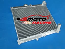 aluminum radiator & fan for 1986 1987 1988 Mazda RX7 RX-7 FC3S FC-3S S4 MT new