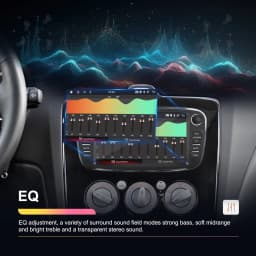 Podofo 2+64GB Wireless Carplay AndroidAuto Car Radio Car Video Player GPS For Ford Focus Mondeo C-MAx S-MAX Galaxy Il Kuga