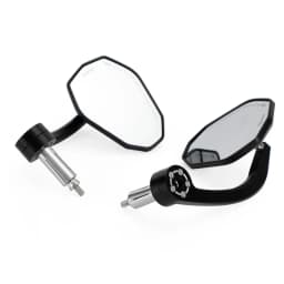 Artudatech CNC Aluminum Handlebar End Mirror 7/8" Black Long BAR End Mirrors Motorcycle