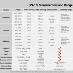 Electronic Component Analyzer Auto SMD Digital Meter Tester High Accuracy Component Analyzer With Display Component Recognition