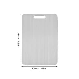 304 Stainless Steel Panel Titanium Cutting Boards for Kitchen Thickened Double Sided Cutting Board Portable Cutting Board