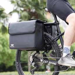 WEST BIKING Waterproof Bike Panniers Bag 36L Large Capacity Bicycle Trunk Bag Luggage Carrier MTB Rear Rack Bags For Travel