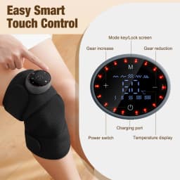 3 in 1 Heating Shoulder Massager Electric Knee Massage Blet Vibration Calf Heated Pad Hot Compress Joint Shoulder Steamer Device