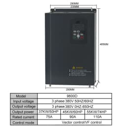 NFlixin VFD 37kw/45kw/55kw 3Ph 380V Output Frequency Converter Variable Frequency Drive