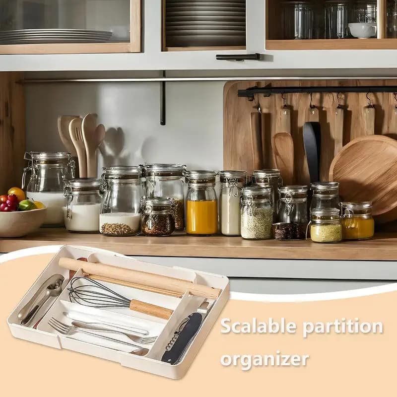 Drawer Organizer Kitchen Utensils Kitchen Silverware Drawer Organizer Multifunctional Utensil Tray For Kitchen Cutlery And