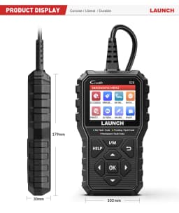 LAUNCH CR529 OBD2 Scanner Automotive Diagnostic Tool Car OBDII Code Reader Fault Code Read Scan DIY Code Reader Creader