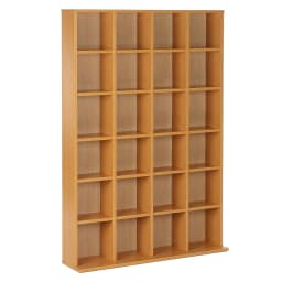 HOMCOM DVD CD Media Storage Rack, Video Display Unit, 89 x 130.5 cm, Beech