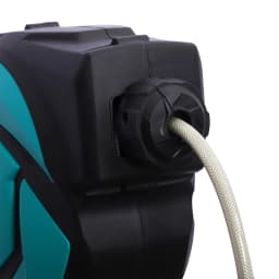 Water Hose Reel Compact Garden Patio Car Locking Auto Retract Spray Nozzle