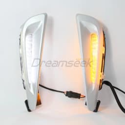 LED DRL Daytime Running Light for Toyota Prius XW50 2019-2022 Car Fog Light Dynamic Turn Signal Lamp Bezel Wires Front Driving