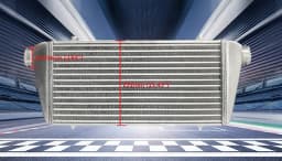 280 x 300 x 70mm ALUMINUM INTERCOOLER Tube and Fin 3" INLET/OUTLET FMIC TURBO