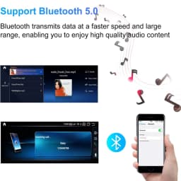 Bonroad Wireless CarPlay Android Auto For BMW 3 5 Series E60 E61 E62 E63 E90 E91 E92 Car Radio Multimedia Player Stereo GPS WIFI