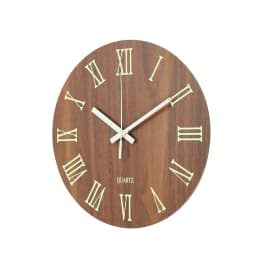 Voltsify Modern Luminous Wood Silent Wall Clock