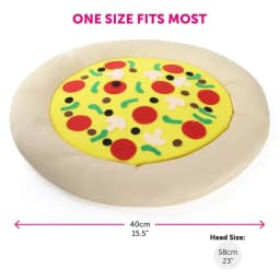 Pizza Hat - Italian Pizza Hat Novelty Food Hat - Perfect for Fancy Dress Events Funny Costume Party Accessory