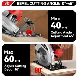 ONEVAN 4000W Brushless Electric Circular Saws 7Inch 185mm Cordless Electric Cutting Woodworking Tool For Makita 18V Battery Pin