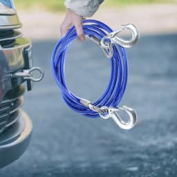 Heavy-Duty Tow Strap Steel Wire Towing Strap Car Supplies Anti-Slip High Tensile Strength For Truck Boats Motorcycles