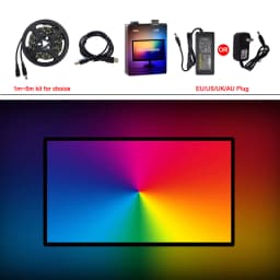 1-5M 5V WS2812B USB LED Strip light 5050 RGB Dream Color Ambient Kit for Desktop PC Screen Background lighting EU US UK Plug