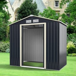 GOFLAME 7FT x 4FT Garden Storage Shed Large Utility Storage House w/Sliding Door