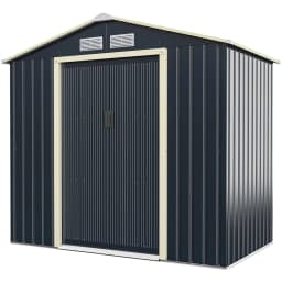 GOFLAME 7FT x 4FT Garden Storage Shed Large Utility Storage House w/Sliding Door