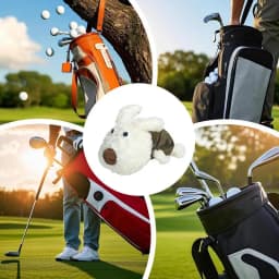 Golf Club Covers Plush Dog Driver Protector Headcover For Golf Club For Fairway/Hybrid For Women Men Sports Use