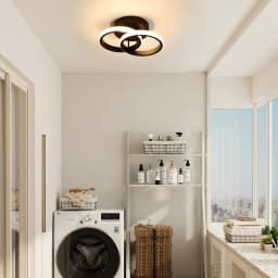 Small LED Ceiling Lights, Double Ring Ceiling Lamp for Bedroom Livingroom Dinningroom Cold White or Warm White to Choosed