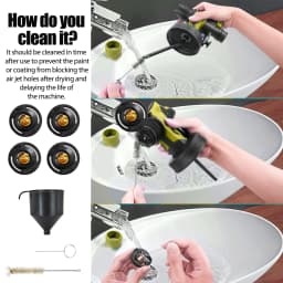 Paint Sprayer Cordless Compatible with DeWalt 18v Battery Powered HVLP Power Spray Gun XR UK(Tool Only)