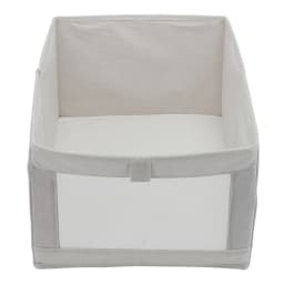 Voltsify Beige Foldable Fabric Clothes Jeans Storage Organizer, 30cm W x 44cm D x 20.5cm H