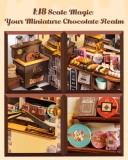 ROBOTIME 3D Wooden Dollhouse Kit Unique Gift Home Decoration Ornament DIY Challenging Miniature House Craft for Adults Teens