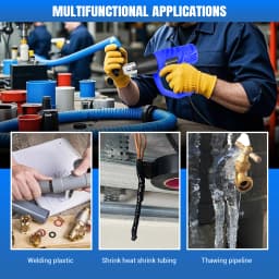 2000 Watt Heat Gun, Lightweight Compact Heat Gun Kit, 4 DIY Nozzles, Shrink Tubing, Packaging, Crafts, Welding Heat Guns