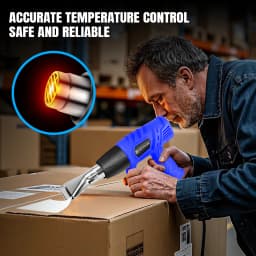2000 Watt Heat Gun, Lightweight Compact Heat Gun Kit, 4 DIY Nozzles, Shrink Tubing, Packaging, Crafts, Welding Heat Guns