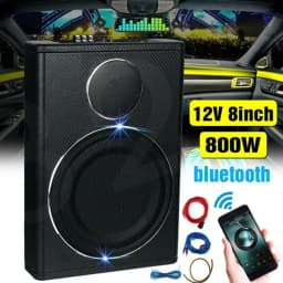 1 Set New Quality 8'' 800W Car Stereo Audio Universal Ultra Thin Under Seat Subwoofer Amplifier Bass Box Durable For Car