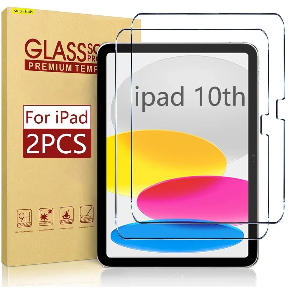 2 Pack Screen Protector for iPad 10th Generation Ultra Clear Tempered Glass for iPad 10 2022 Accessories 10.9 Inch 9H Film