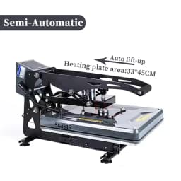 Manual Heat Press Machine 25X30CM Semi Automatic Heat Transfer Ironing Machine 33x45CM for t-shirt transfer design and artwork
