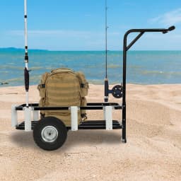 Outdoor Heavy Duty Fishing/Beach Cart Trolley Portable Garden Camping Cart for Fishing Load 198Lbs