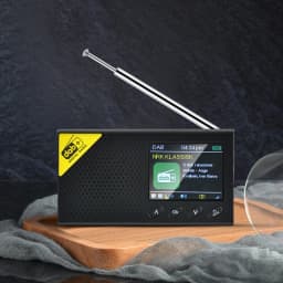 Portable Digital Radio Bluetooth-compatible 5.0 DAB/FM Receiver Broadcasting Player Rechargeable Lightweight Home office Radio