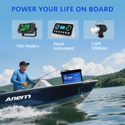 Anern 12V 24V 100Ah Lithium Battery Overload and Short Circuit Protection IP65 Max Discharge Current 800A Battery for Home RV
