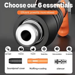 Mini Nailer Tool Set 4 Gears Power Gun Woodworking Integrated Air Nailer Manual Steel Nail Nailer