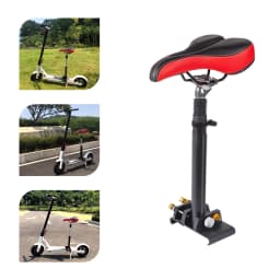 Adjustable Scooter Seat 45-65cm Electric Scooter Folding Saddle Seats Ergonomic PU Cushion Absorbing Seat with Screwdriver