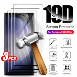 3PCS Full Cover Tempered Glass For Samsung Galaxy S25 S23 S24 S22 S21 Ultra Protective Glass For Samsung S10 S24 FE Note 20 10 9