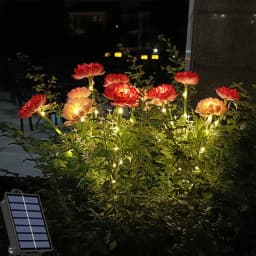 Snow Lotus Flower Outdoor Lights Convenient Size For Easy Installation Easy Care Lights Snow Lotus