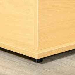 HOMCOM Storage Chest With Lid, 113L Storage Box, Burlywood