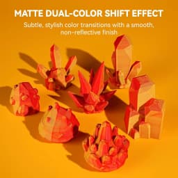 JAYO 3D PLA Matte Dual Color PLA Filament with Matte Finish 1.75mm 1100G PLA Matte 3D Printing Materials for 3D Printer& Pen