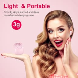 J51 Bluetooth 5.3 Earbuds 32H Playback, IP7 Waterproof, ENC Noise Cancelling, 13mm HiFi Sound, Touch Control.