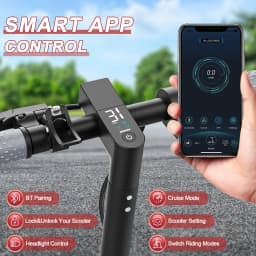 AOVOPRO Adult Electric Scooter 36V 7.8AH Battery 250W Powerful Motor Maximum Speed: 15.53mph Miles App Control Supported 8.5-inch