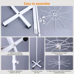 6 Tier Rotating Display Stand with Height Adjustable Retail Display Rack Rotating Display Rack for Hat Sock Underwear Snack