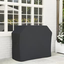 Outsunny BBQ Cover for Rectangular Gas Grill, 420D Oxford Fabric Barbecue Covers, Black, 147 x 61 x 120cm