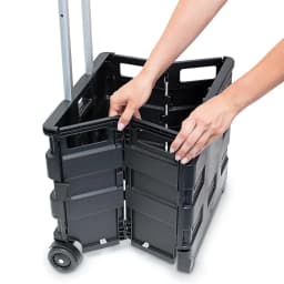 45L Truck with Foldable Pull Rod, Portable Shopping Cart, Household Grocery Cart, Small Pull Cart, Luggage Cart