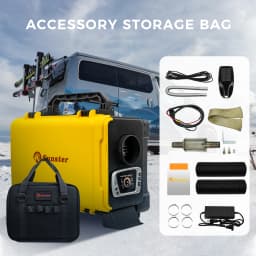 8KW Diesel Parking Heater 12V/220V Portable Toolbox Night Heater With Bluetooth APP Ventilation Mode For Trucks Boats Home RV