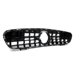For Benz R231 SL550 SL450 Convertible GT GTR Grille Grill Gloss Black 2017-2020
